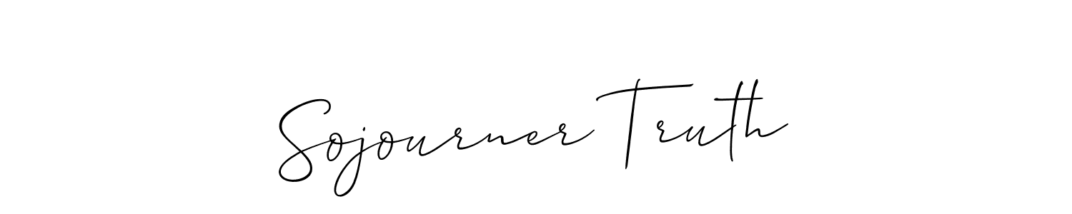 Sojourner Truth stylish signature style. Best Handwritten Sign (Allison_Script) for my name. Handwritten Signature Collection Ideas for my name Sojourner Truth. Sojourner Truth signature style 2 images and pictures png