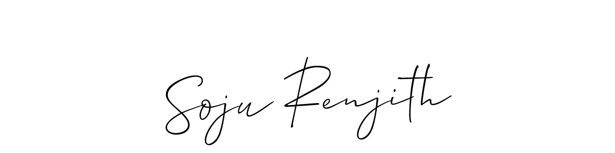 Best and Professional Signature Style for Soju Renjith. Allison_Script Best Signature Style Collection. Soju Renjith signature style 2 images and pictures png