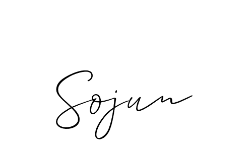 You should practise on your own different ways (Allison_Script) to write your name (Sojun) in signature. don't let someone else do it for you. Sojun signature style 2 images and pictures png