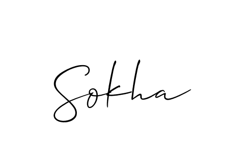 It looks lik you need a new signature style for name Sokha. Design unique handwritten (Allison_Script) signature with our free signature maker in just a few clicks. Sokha signature style 2 images and pictures png