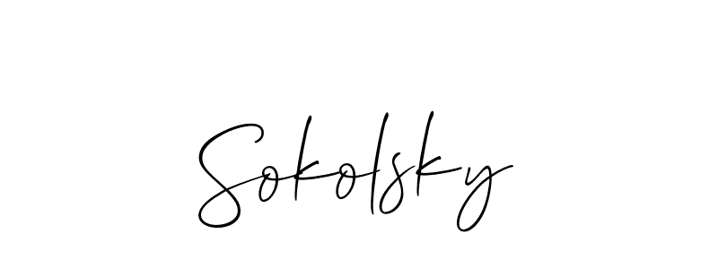 Here are the top 10 professional signature styles for the name Sokolsky. These are the best autograph styles you can use for your name. Sokolsky signature style 2 images and pictures png