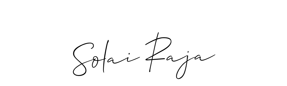 Make a short Solai Raja signature style. Manage your documents anywhere anytime using Allison_Script. Create and add eSignatures, submit forms, share and send files easily. Solai Raja signature style 2 images and pictures png