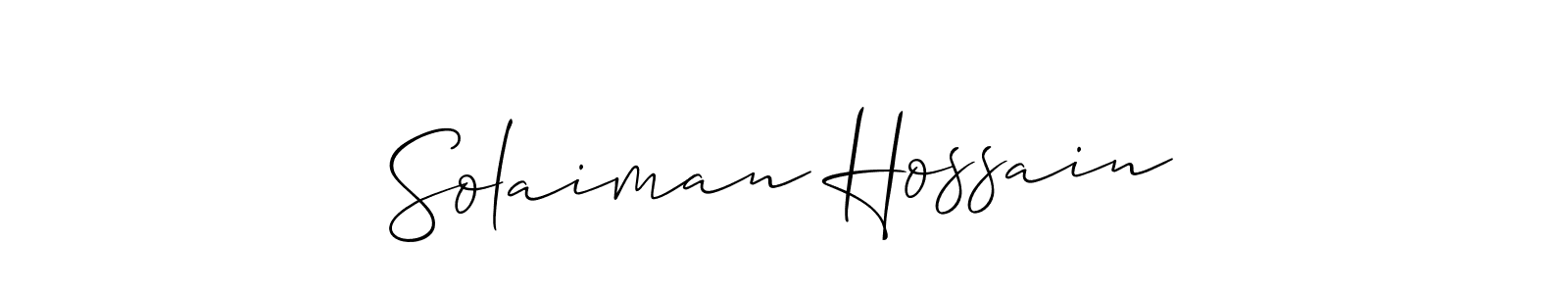 You can use this online signature creator to create a handwritten signature for the name Solaiman Hossain. This is the best online autograph maker. Solaiman Hossain signature style 2 images and pictures png