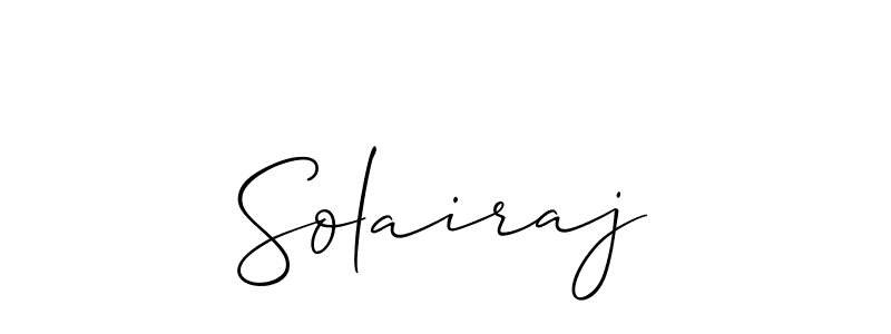Use a signature maker to create a handwritten signature online. With this signature software, you can design (Allison_Script) your own signature for name Solairaj. Solairaj signature style 2 images and pictures png