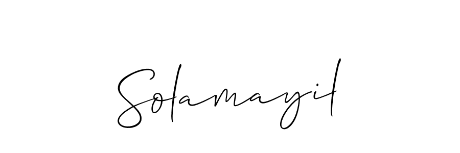 Solamayil stylish signature style. Best Handwritten Sign (Allison_Script) for my name. Handwritten Signature Collection Ideas for my name Solamayil. Solamayil signature style 2 images and pictures png