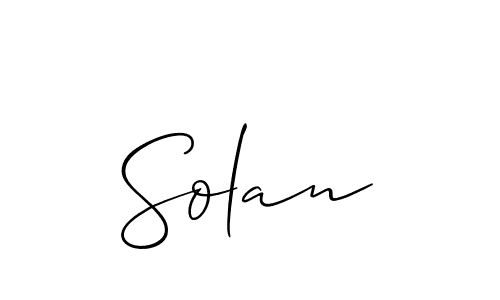 Solan stylish signature style. Best Handwritten Sign (Allison_Script) for my name. Handwritten Signature Collection Ideas for my name Solan. Solan signature style 2 images and pictures png