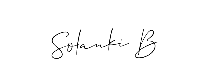 Once you've used our free online signature maker to create your best signature Allison_Script style, it's time to enjoy all of the benefits that Solanki B name signing documents. Solanki B signature style 2 images and pictures png