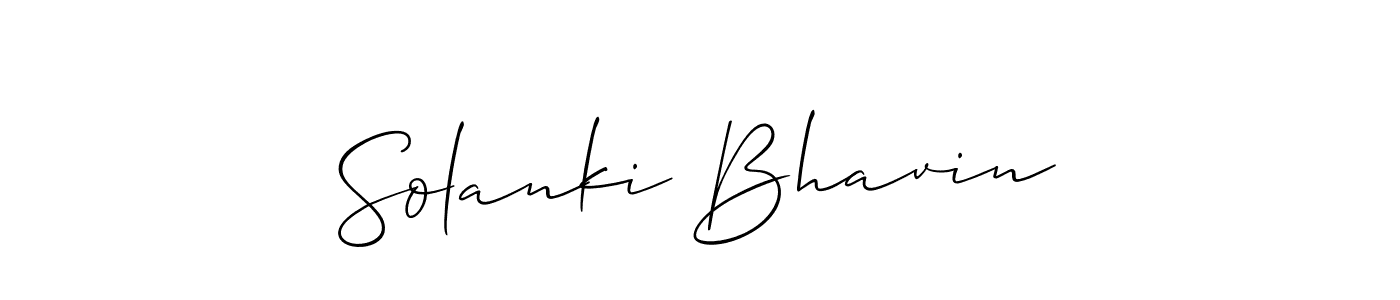 Make a short Solanki Bhavin signature style. Manage your documents anywhere anytime using Allison_Script. Create and add eSignatures, submit forms, share and send files easily. Solanki Bhavin signature style 2 images and pictures png