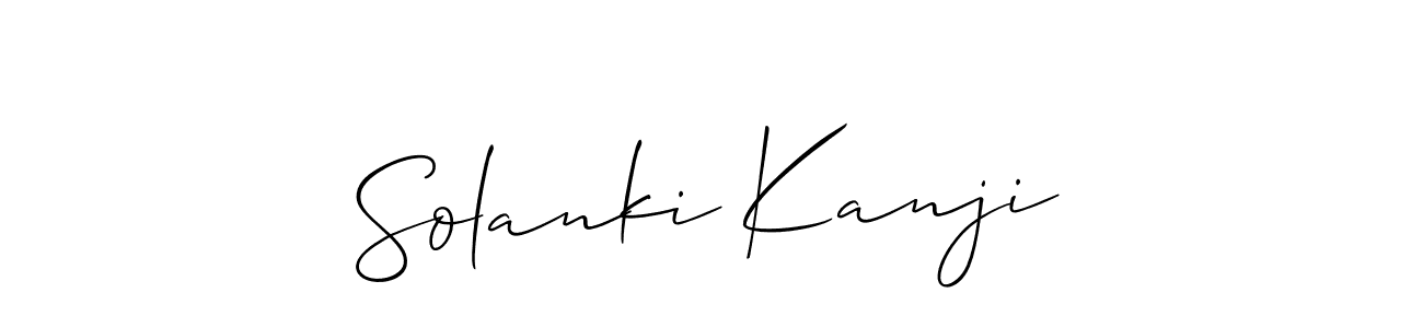 How to Draw Solanki Kanji signature style? Allison_Script is a latest design signature styles for name Solanki Kanji. Solanki Kanji signature style 2 images and pictures png