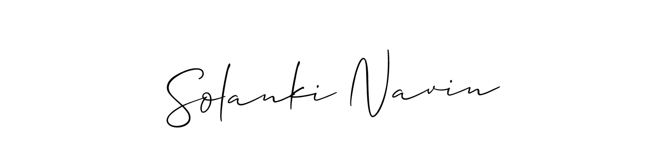 It looks lik you need a new signature style for name Solanki Navin. Design unique handwritten (Allison_Script) signature with our free signature maker in just a few clicks. Solanki Navin signature style 2 images and pictures png