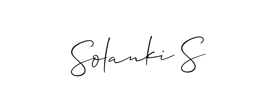 Once you've used our free online signature maker to create your best signature Allison_Script style, it's time to enjoy all of the benefits that Solanki S name signing documents. Solanki S signature style 2 images and pictures png