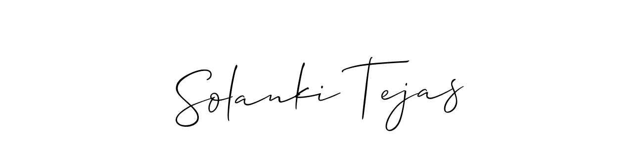 Solanki Tejas stylish signature style. Best Handwritten Sign (Allison_Script) for my name. Handwritten Signature Collection Ideas for my name Solanki Tejas. Solanki Tejas signature style 2 images and pictures png
