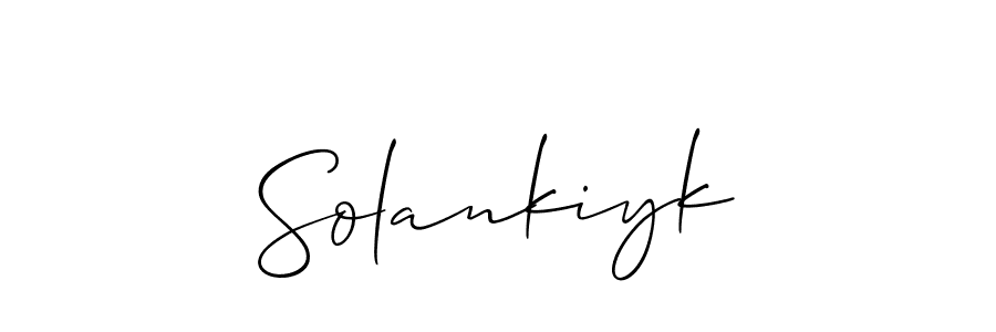 How to make Solankiyk name signature. Use Allison_Script style for creating short signs online. This is the latest handwritten sign. Solankiyk signature style 2 images and pictures png