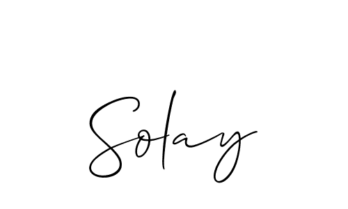 Similarly Allison_Script is the best handwritten signature design. Signature creator online .You can use it as an online autograph creator for name Solay. Solay signature style 2 images and pictures png