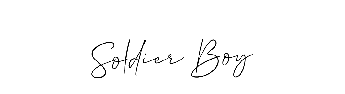 Allison_Script is a professional signature style that is perfect for those who want to add a touch of class to their signature. It is also a great choice for those who want to make their signature more unique. Get Soldier Boy name to fancy signature for free. Soldier Boy signature style 2 images and pictures png