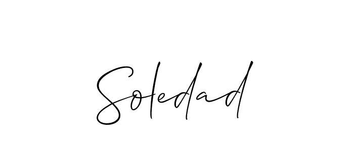 How to Draw Soledad signature style? Allison_Script is a latest design signature styles for name Soledad. Soledad signature style 2 images and pictures png
