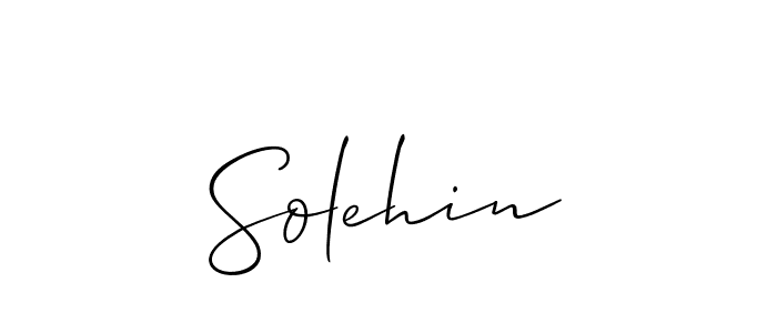 Make a beautiful signature design for name Solehin. Use this online signature maker to create a handwritten signature for free. Solehin signature style 2 images and pictures png