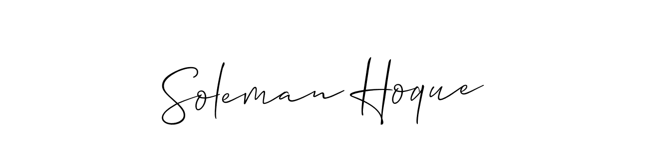 if you are searching for the best signature style for your name Soleman Hoque. so please give up your signature search. here we have designed multiple signature styles  using Allison_Script. Soleman Hoque signature style 2 images and pictures png