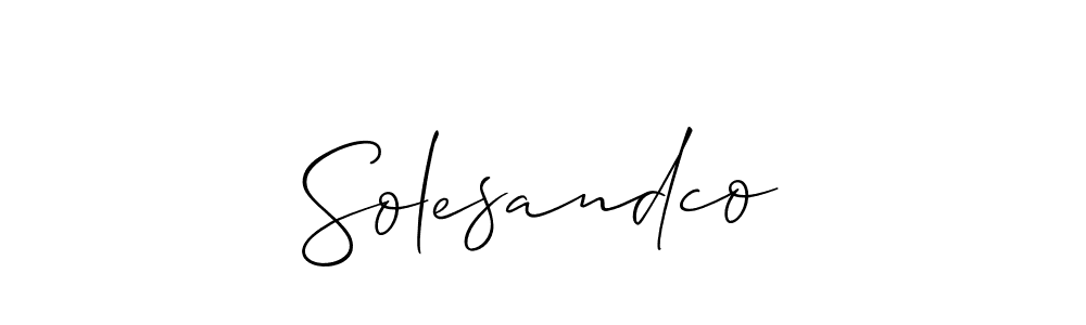 Best and Professional Signature Style for Solesandco. Allison_Script Best Signature Style Collection. Solesandco signature style 2 images and pictures png