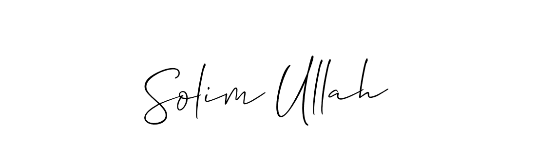 if you are searching for the best signature style for your name Solim Ullah. so please give up your signature search. here we have designed multiple signature styles  using Allison_Script. Solim Ullah signature style 2 images and pictures png