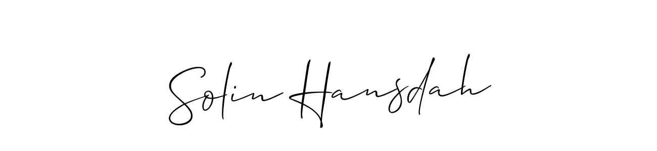 Check out images of Autograph of Solin Hansdah name. Actor Solin Hansdah Signature Style. Allison_Script is a professional sign style online. Solin Hansdah signature style 2 images and pictures png