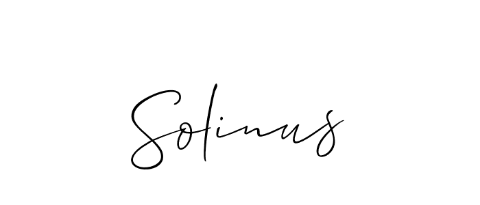 How to Draw Solinus signature style? Allison_Script is a latest design signature styles for name Solinus. Solinus signature style 2 images and pictures png