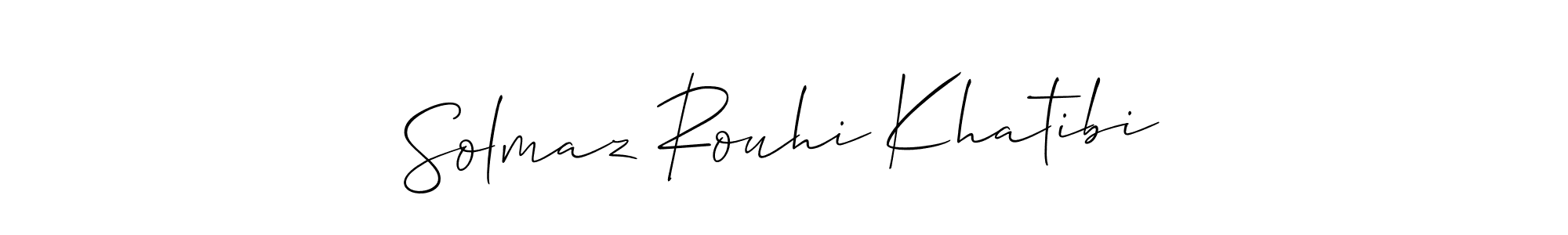 You can use this online signature creator to create a handwritten signature for the name Solmaz Rouhi Khatibi. This is the best online autograph maker. Solmaz Rouhi Khatibi signature style 2 images and pictures png
