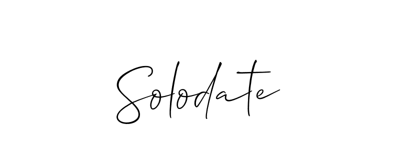 Similarly Allison_Script is the best handwritten signature design. Signature creator online .You can use it as an online autograph creator for name Solodate. Solodate signature style 2 images and pictures png