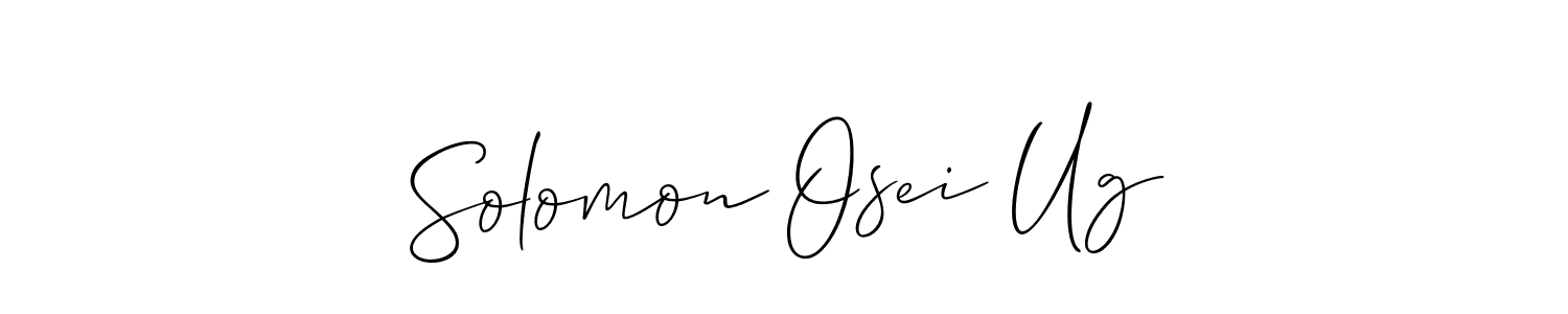 Also You can easily find your signature by using the search form. We will create Solomon Osei Ug name handwritten signature images for you free of cost using Allison_Script sign style. Solomon Osei Ug signature style 2 images and pictures png