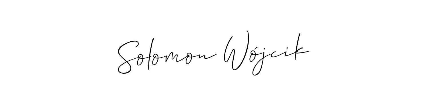 if you are searching for the best signature style for your name Solomon Wójcik. so please give up your signature search. here we have designed multiple signature styles  using Allison_Script. Solomon Wójcik signature style 2 images and pictures png