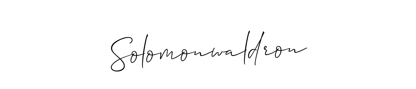 Best and Professional Signature Style for Solomonwaldron. Allison_Script Best Signature Style Collection. Solomonwaldron signature style 2 images and pictures png