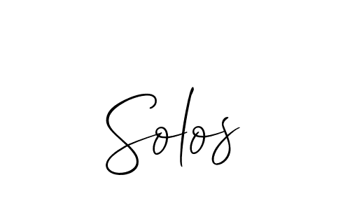 You should practise on your own different ways (Allison_Script) to write your name (Solos) in signature. don't let someone else do it for you. Solos signature style 2 images and pictures png