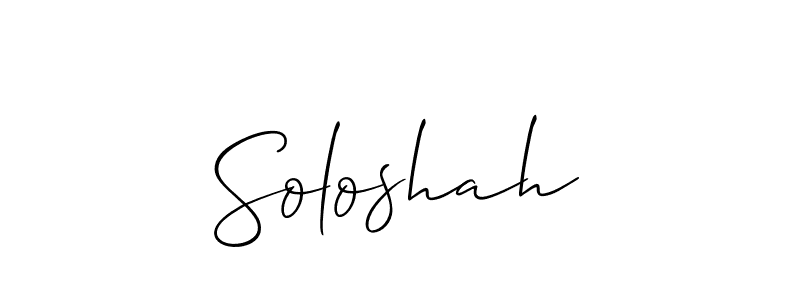 How to Draw Soloshah signature style? Allison_Script is a latest design signature styles for name Soloshah. Soloshah signature style 2 images and pictures png