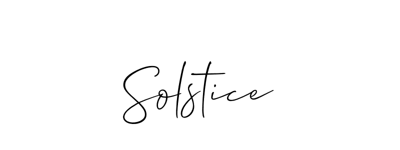 Solstice stylish signature style. Best Handwritten Sign (Allison_Script) for my name. Handwritten Signature Collection Ideas for my name Solstice. Solstice signature style 2 images and pictures png