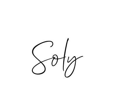 Make a short Soly signature style. Manage your documents anywhere anytime using Allison_Script. Create and add eSignatures, submit forms, share and send files easily. Soly signature style 2 images and pictures png