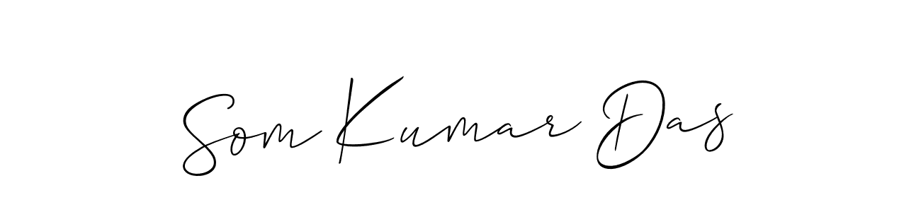 How to Draw Som Kumar Das signature style? Allison_Script is a latest design signature styles for name Som Kumar Das. Som Kumar Das signature style 2 images and pictures png