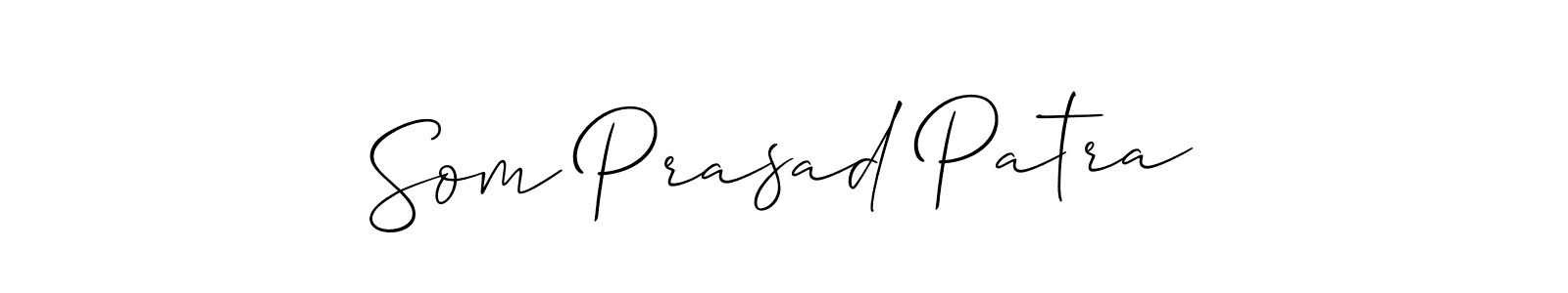 Allison_Script is a professional signature style that is perfect for those who want to add a touch of class to their signature. It is also a great choice for those who want to make their signature more unique. Get Som Prasad Patra name to fancy signature for free. Som Prasad Patra signature style 2 images and pictures png