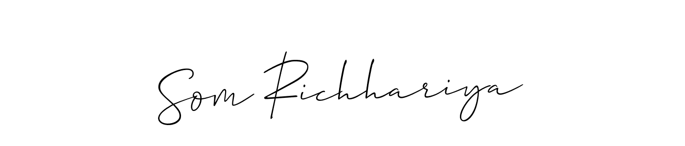 Make a beautiful signature design for name Som Richhariya. Use this online signature maker to create a handwritten signature for free. Som Richhariya signature style 2 images and pictures png