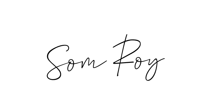 You should practise on your own different ways (Allison_Script) to write your name (Som Roy) in signature. don't let someone else do it for you. Som Roy signature style 2 images and pictures png
