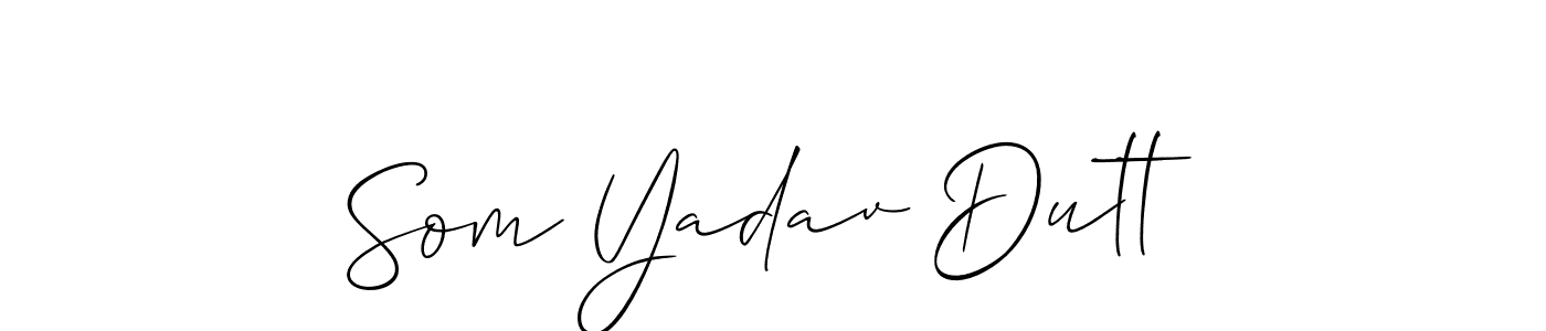 Check out images of Autograph of Som Yadav Dutt name. Actor Som Yadav Dutt Signature Style. Allison_Script is a professional sign style online. Som Yadav Dutt signature style 2 images and pictures png