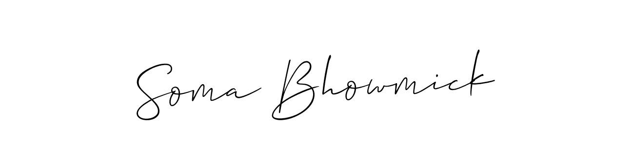 How to Draw Soma Bhowmick signature style? Allison_Script is a latest design signature styles for name Soma Bhowmick. Soma Bhowmick signature style 2 images and pictures png