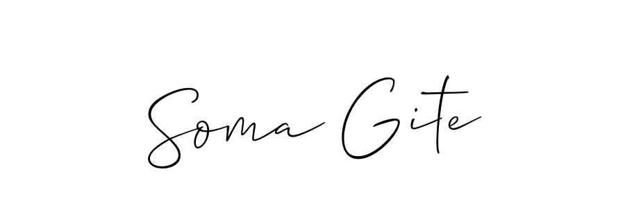 Make a beautiful signature design for name Soma Gite. Use this online signature maker to create a handwritten signature for free. Soma Gite signature style 2 images and pictures png