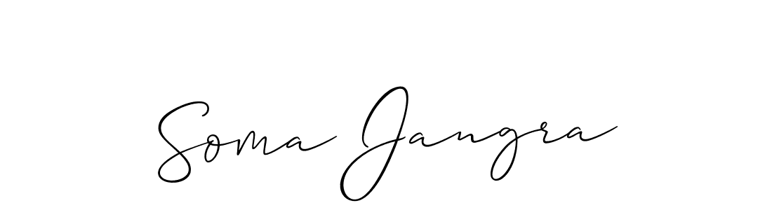 You can use this online signature creator to create a handwritten signature for the name Soma Jangra. This is the best online autograph maker. Soma Jangra signature style 2 images and pictures png