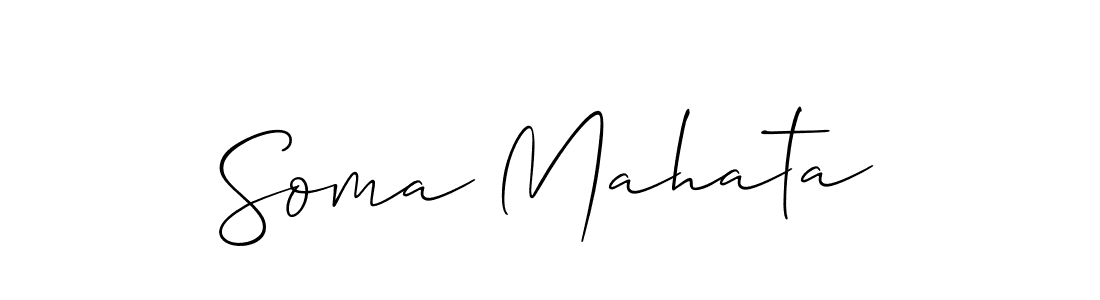 Best and Professional Signature Style for Soma Mahata. Allison_Script Best Signature Style Collection. Soma Mahata signature style 2 images and pictures png