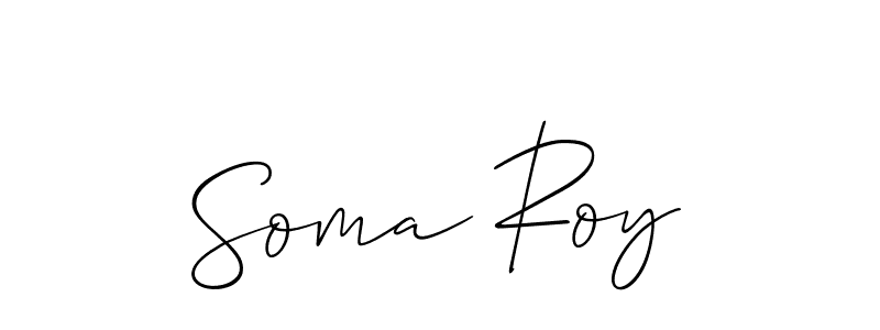 How to make Soma Roy signature? Allison_Script is a professional autograph style. Create handwritten signature for Soma Roy name. Soma Roy signature style 2 images and pictures png