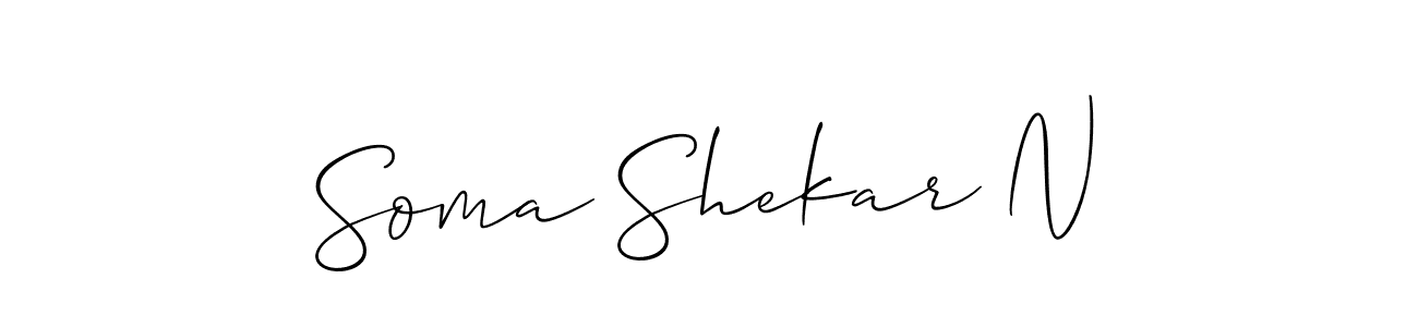 How to Draw Soma Shekar N signature style? Allison_Script is a latest design signature styles for name Soma Shekar N. Soma Shekar N signature style 2 images and pictures png