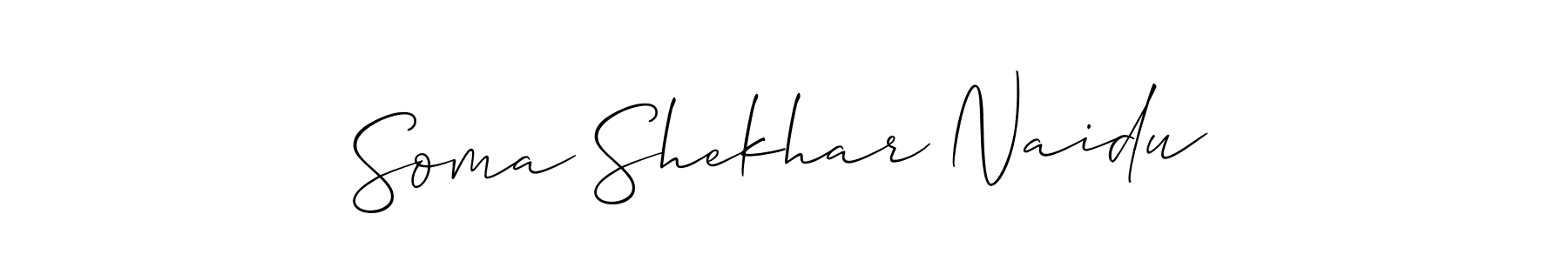 How to make Soma Shekhar Naidu signature? Allison_Script is a professional autograph style. Create handwritten signature for Soma Shekhar Naidu name. Soma Shekhar Naidu signature style 2 images and pictures png