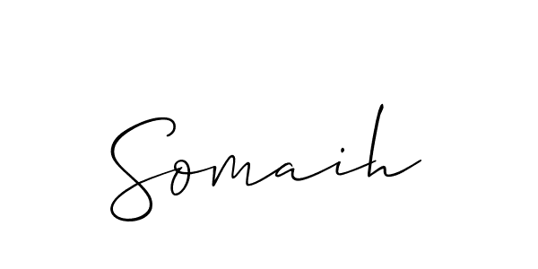 You should practise on your own different ways (Allison_Script) to write your name (Somaih) in signature. don't let someone else do it for you. Somaih signature style 2 images and pictures png
