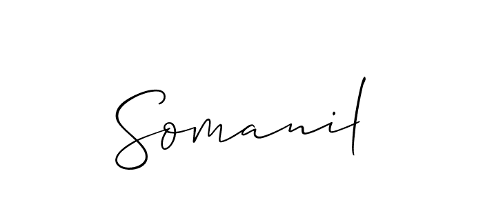Make a beautiful signature design for name Somanil. Use this online signature maker to create a handwritten signature for free. Somanil signature style 2 images and pictures png