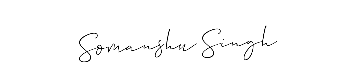 You should practise on your own different ways (Allison_Script) to write your name (Somanshu Singh) in signature. don't let someone else do it for you. Somanshu Singh signature style 2 images and pictures png